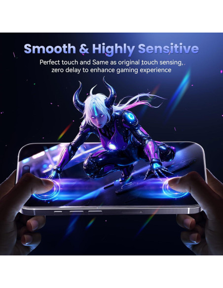 3 Protectores de Pantalla Vidrio Templado Fonowlo iPhone 16 Pro Max