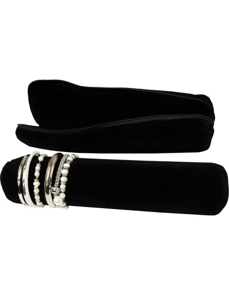 Rollo de Joyería Portátil MOOCA Negro para Pulseras y Relojes