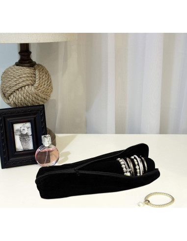 Rollo de Joyería Portátil MOOCA Negro para Pulseras y Relojes