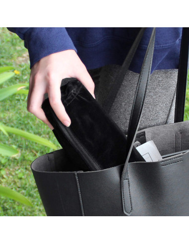 Rollo de Joyería Portátil MOOCA Negro para Pulseras y Relojes