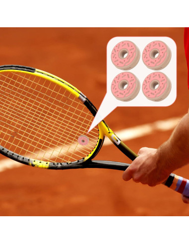4 Amortiguadores de Vibración para Raqueta de Tenis Silicona