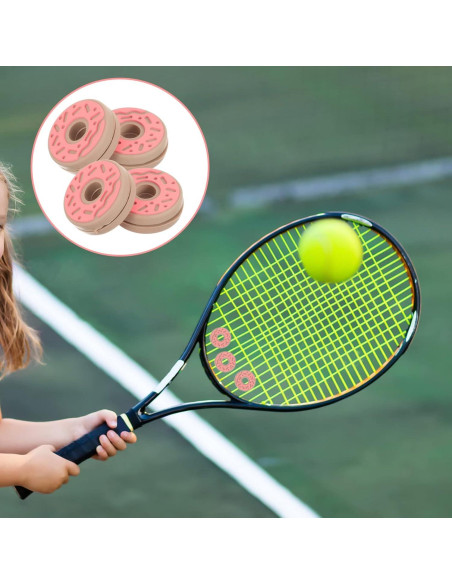 4 Amortiguadores de Vibración para Raqueta de Tenis Silicona