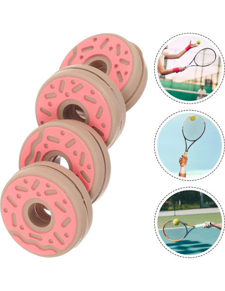 4 Amortiguadores de Vibración para Raqueta de Tenis Silicona
