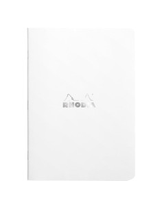 Cuaderno Rhodia Slim A5 Rayado 48 Hojas Cubierta Blanca