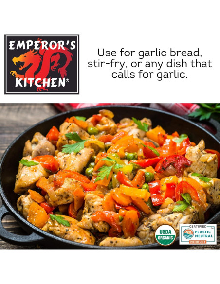 Ajo Picado Orgánico Emperor's Kitchen 127.6 g Vegano