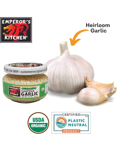 Ajo Picado Orgánico Emperor's Kitchen 127.6 g Vegano