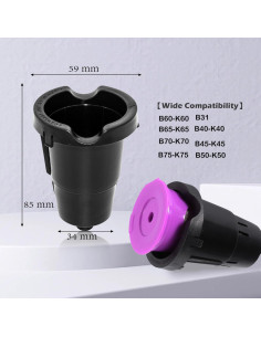 Soporte de cápsulas K SKYPIA con aguja de salida - Filtro reutilizable 2