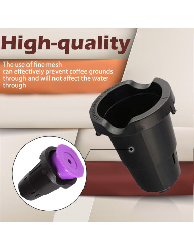 Soporte de cápsulas K SKYPIA con aguja de salida - Filtro reutilizable