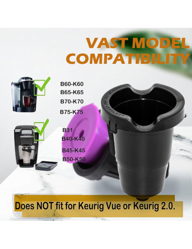 Soporte de cápsulas K SKYPIA con aguja de salida - Filtro reutilizable