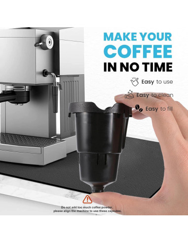 Soporte de cápsulas K SKYPIA con aguja de salida - Filtro reutilizable