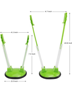 Soporte para bolsas de plástico Ruibo, paquete de 4, ajustable 2