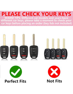 Cubierta de llavero Simocky Rosa para Honda 2013-2017 4 Botones 2