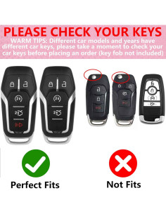 Cubierta de llavero Simocky para Ford 5 botones - Blanco 2