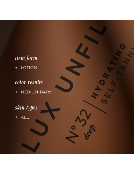 Bronceador Gradual Lux Unfiltered N32 Santal 240g Hidratante