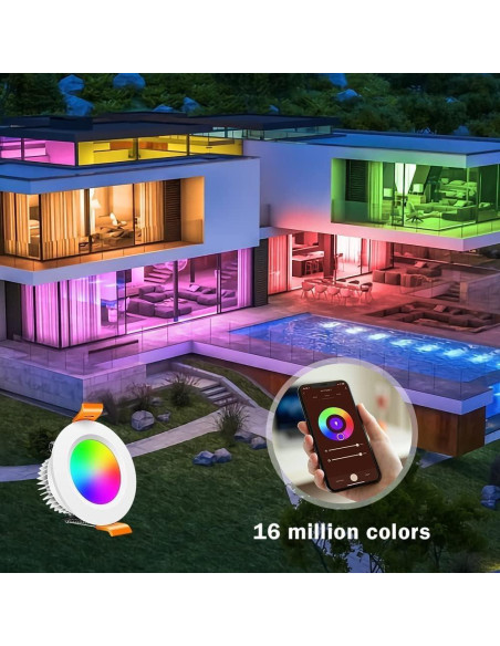 Luces LED Empotradas Inteligentes inShareplus 5W WiFi 2700-6500K