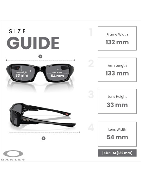 Gafas de sol Oakley Fives Squared para hombres + Correa + Kit