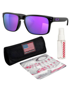 Gafas de Sol Oakley Holbrook OO9102 Negro Mate Violeta Prizm