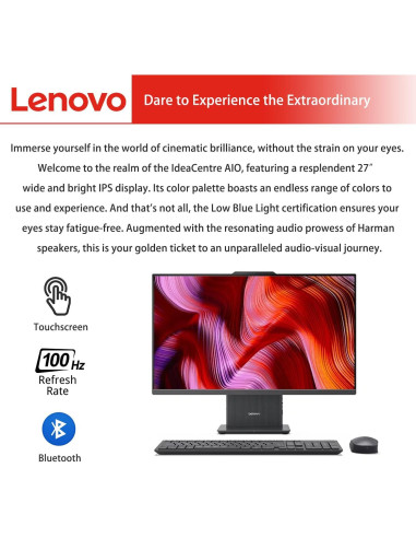 Lenovo IdeaCentre 27" All-in-One AMD Ryzen 5 16GB RAM 1TB SSD