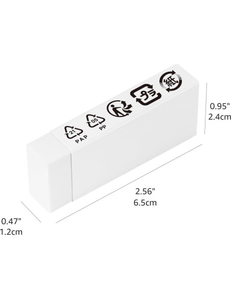 Borrador Blanco en Bloque Amazon Basics - Paquete de 10