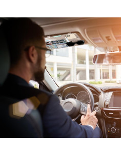 Organizador de Visera Solar XROZRK para Autos y SUVs - Khaki Claro 2