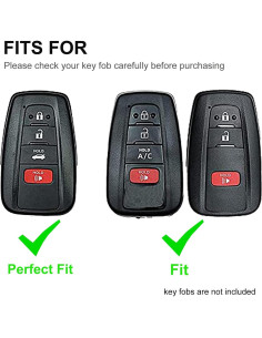 Funda de Llavero TPU Verde para Toyota RAV4 Camry Corolla 2