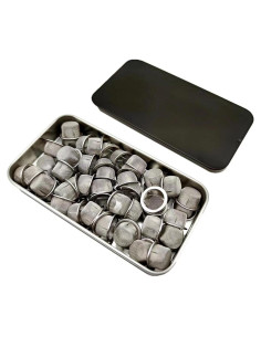 Pantallas de Acero Inoxidable IKKKC 1.27 cm - 50 Piezas con Caja