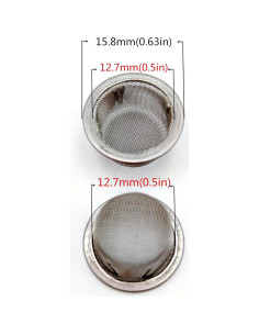 Pantallas de Acero Inoxidable IKKKC 1.27 cm - 50 Piezas con Caja 2