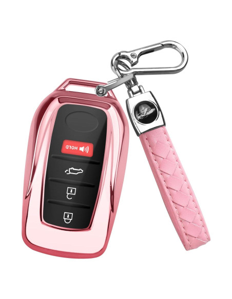 Cubierta de Llavero QBUC Rosa para Toyota 2021-2025