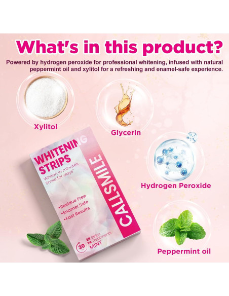 Tiras Blanqueadoras de Dientes CALLSMILE Menta 28 Tiras