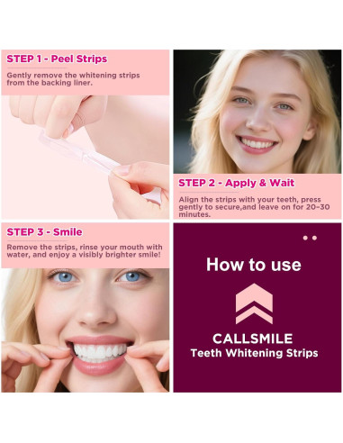 Tiras Blanqueadoras de Dientes CALLSMILE Menta 28 Tiras