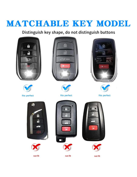 Cubierta de Llavero QBUC Rosa para Toyota 2021-2025