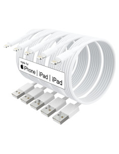 Paquete de 5 Cables Lightning MFi 3m para iPhone y iPad