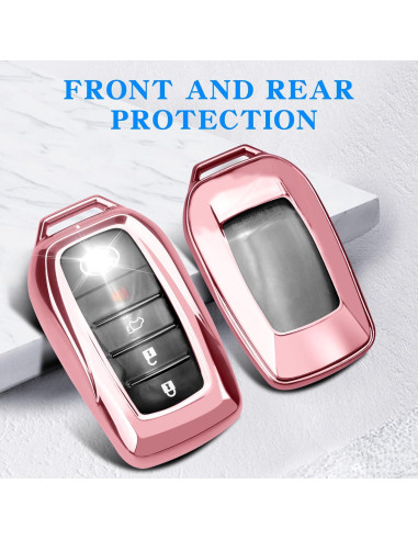 Cubierta de Llavero QBUC Rosa para Toyota 2021-2025