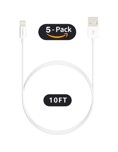 Paquete de 5 Cables Lightning MFi 3m para iPhone y iPad