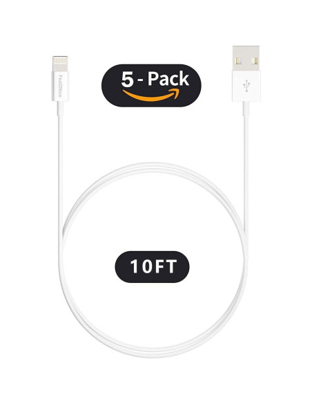 Paquete de 5 Cables Lightning MFi 3m para iPhone y iPad