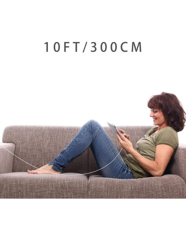 Paquete de 5 Cables Lightning MFi 3m para iPhone y iPad