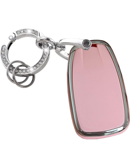 Cubierta de llave Chevrolet Blazer/Sonic/Equinox 2016-2021 Plata-Rosa