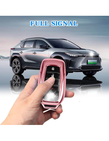 Cubierta de Llavero QBUC Rosa para Toyota 2021-2025