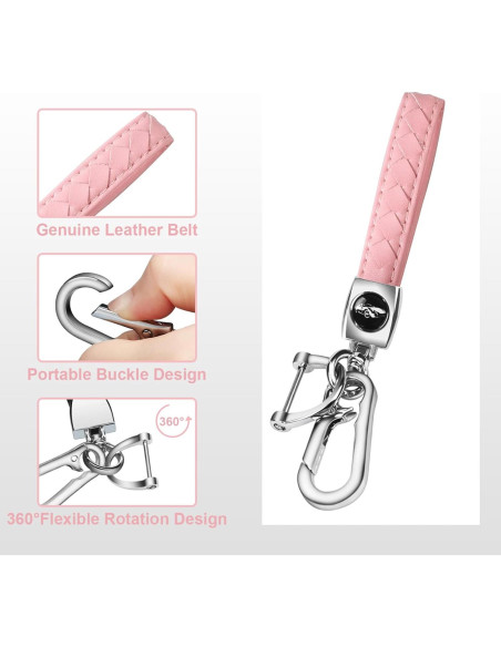 Cubierta de Llavero QBUC Rosa para Toyota 2021-2025