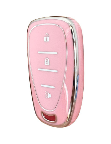 Cubierta de llave Chevrolet Blazer/Sonic/Equinox 2016-2021 Plata-Rosa