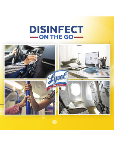 Toallitas Desinfectantes Lysol To-Go Limón y Flor de Lima 15ct