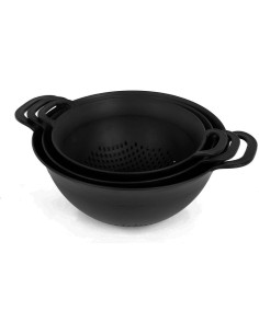 Coladores Mintra Home 3pk - Plástico Reutilizable Negro 2