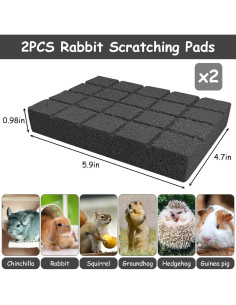 Almohadillas de Rasguño para Conejos Hamiledyi 2 Piezas 2