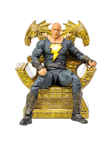 Figura de Acción McFarlane DC Black Adam con Trono 18 cm