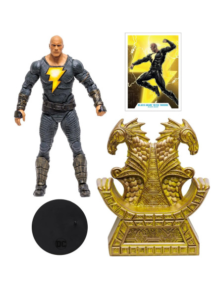 Figura de Acción McFarlane DC Black Adam con Trono 18 cm