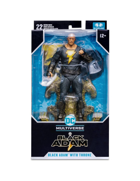Figura de Acción McFarlane DC Black Adam con Trono 18 cm