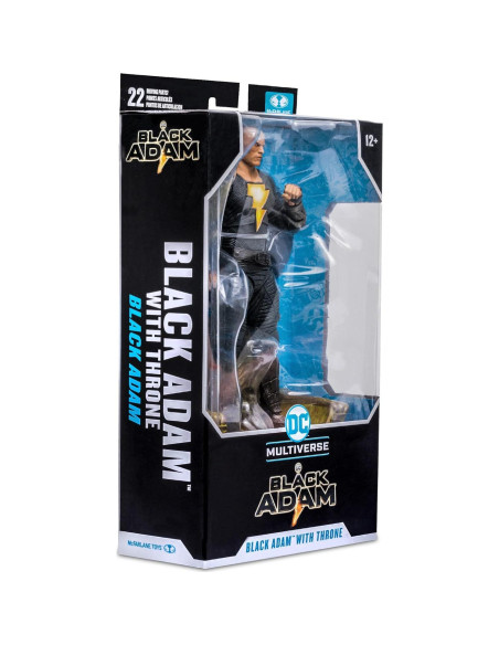 Figura de Acción McFarlane DC Black Adam con Trono 18 cm