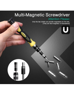 Kit de Destornilladores de Precisión ORIA 61 en 1 con Eje Flexible 2