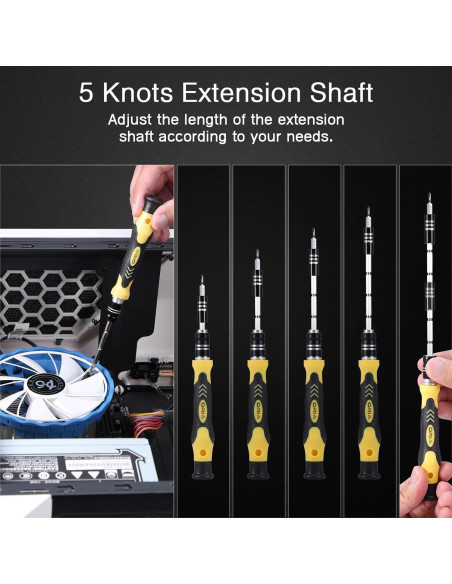 Kit de Destornilladores de Precisión ORIA 61 en 1 con Eje Flexible
