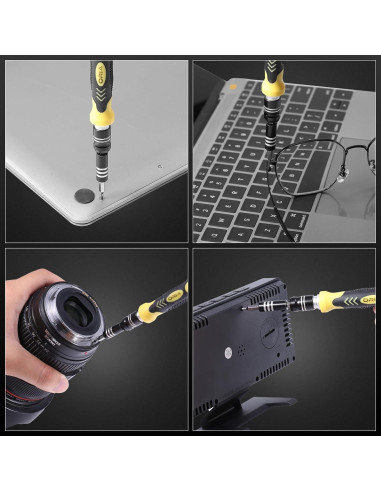 Kit de Destornilladores de Precisión ORIA 61 en 1 con Eje Flexible